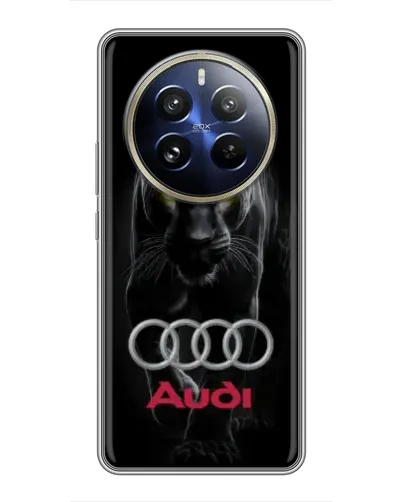 Чехол для Realme 12 Pro Plus с картинкой «Пантера и Audi»
