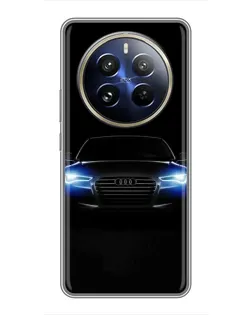 Чехол для Realme 12 Pro Plus с картинкой «Audi в неоне» Чехол для Realme 12 Pro Plus с картинкой «Audi в неоне»