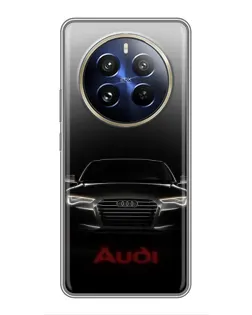 Чехол для Realme 12 Pro Plus с картинкой «Audi — градиентный контур» Чехол для Realme 12 Pro Plus с картинкой «Audi — градиентный контур»