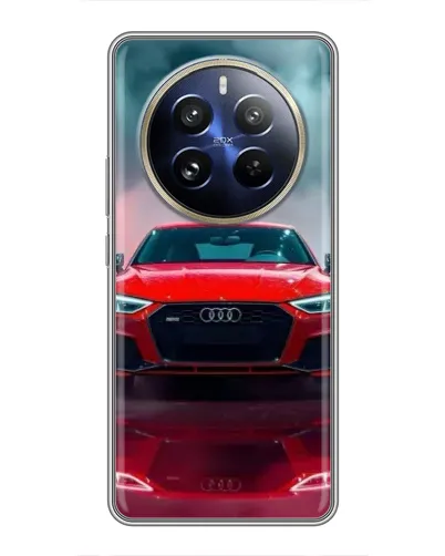 Чехол для Realme 12 Pro Plus с картинкой «Audi RS — красный стиль»