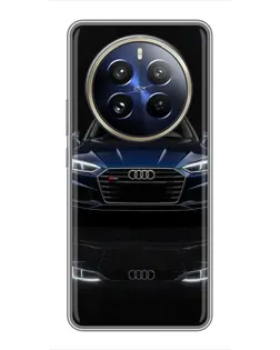 Чехол для Realme 12 Pro Plus с картинкой «Audi — ночное отражение» Чехол для Realme 12 Pro Plus с картинкой «Audi — ночное отражение»