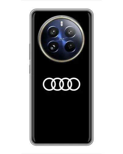 Чехол для Realme 12 Pro Plus с картинкой «Audi White Logo»