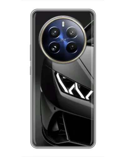 Чехол для Realme 12 Pro Plus с картинкой «Lamborghini фары детализация»