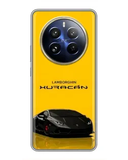 Чехол для Realme 12 Pro Plus с картинкой «Lamborghini Huracan черный»