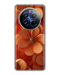 Чехол для Realme 12 Pro Plus с картинкой «Оранжевый макро цветок» Чехол для Realme 12 Pro Plus с картинкой «Оранжевый макро цветок»