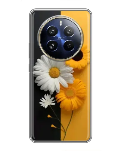 Чехол для Realme 12 Pro Plus с картинкой «Подсолнух и ромашка» Чехол для Realme 12 Pro Plus с картинкой «Подсолнух и ромашка»