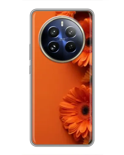 Чехол для Realme 12 Pro Plus с картинкой «Оранжевые герберы» Чехол для Realme 12 Pro Plus с картинкой «Оранжевые герберы»