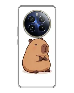 Чохол для Realme 12 Pro Plus з картинкою «Товстенька капібара»