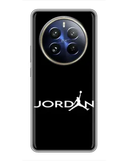 Чехол для Realme 12 Pro с картинкой «Jordan White Logo»