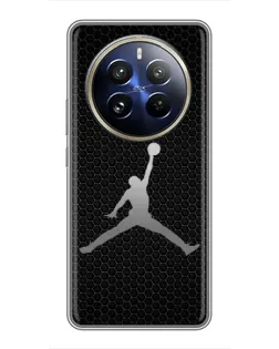 Чехол для Realme 12 Pro с картинкой «Jordan Dark Carbon»