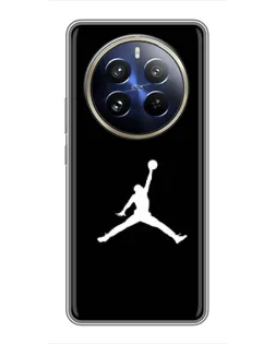 Чехол для Realme 12 Pro с картинкой «Jordan Silhouette»