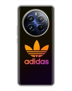 Чехол для Realme 12 Pro с картинкой «Градиент Adidas»