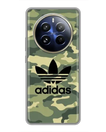 Чехол для Realme 12 Pro с картинкой «Милитари стиль Adidas» Чехол для Realme 12 Pro с картинкой «Милитари стиль Adidas»