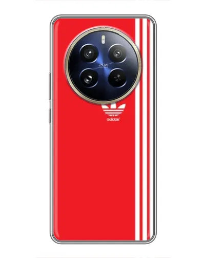 Чехол для Realme 12 Pro с картинкой «Красный минимализм Adidas» Чехол для Realme 12 Pro с картинкой «Красный минимализм Adidas»