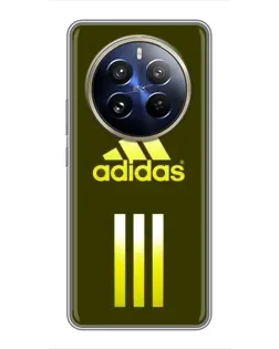 Чехол для Realme 12 Pro с картинкой «Оливковый градиент Adidas»