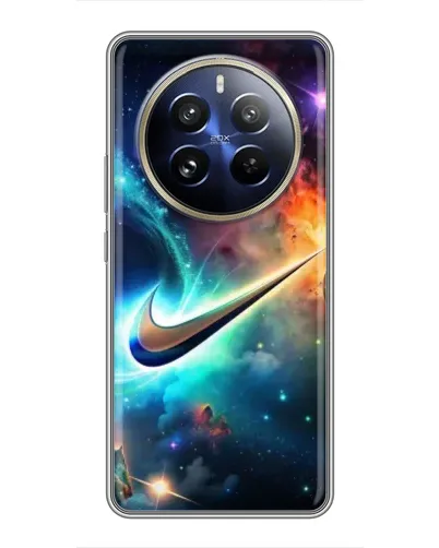 Чехол для Realme 12 Pro с картинкой «Космический Nike Swoosh» Чехол для Realme 12 Pro с картинкой «Космический Nike Swoosh»