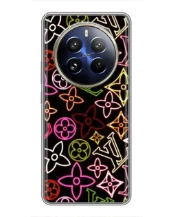 Чехол для Realme 12 Pro с картинкой «Неоновый микс Nike»