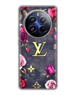Чехол для Realme 12 Pro с картинкой «Цветочный Louis Vuitton»
