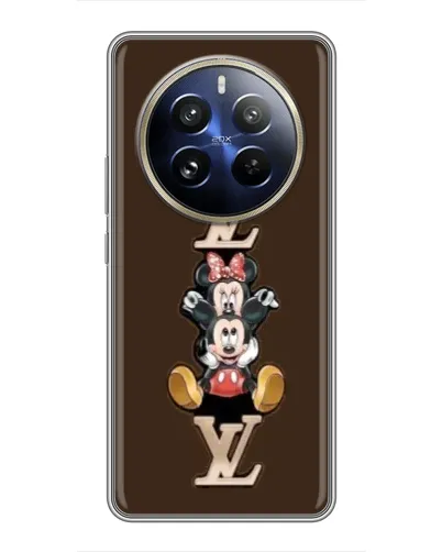 Чехол для Realme 12 Pro с картинкой «LV и Микки Маус»