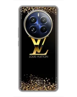 Чехол для Realme 12 Pro с картинкой «LV — золотые искры» Чехол для Realme 12 Pro с картинкой «LV — золотые искры»