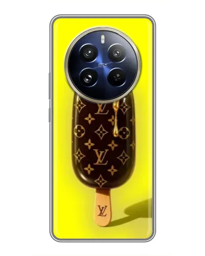 Чехол для Realme 12 Pro с картинкой «Мороженое от LV»