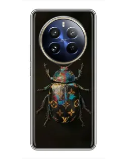Чехол для Realme 12 Pro с картинкой «LV — мраморный принт»