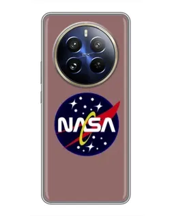 Чехол для Realme 12 Pro с картинкой «NASA — ретро космос»