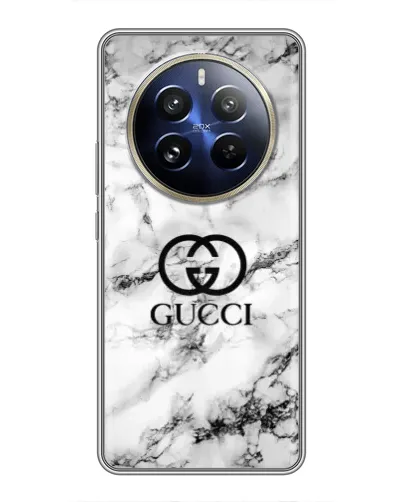 Чехол для Realme 12 Pro с картинкой «Gucci — мраморный шик» Чехол для Realme 12 Pro с картинкой «Gucci — мраморный шик»