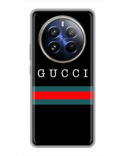 Чехол для Realme 12 Pro с картинкой «Gucci — красный пояс» Чехол для Realme 12 Pro с картинкой «Gucci — красный пояс»