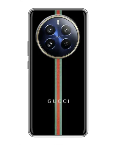 Чехол для Realme 12 Pro с картинкой «Gucci — строгая линия» Чехол для Realme 12 Pro с картинкой «Gucci — строгая линия»