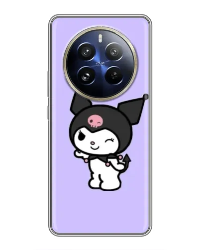 Чехол для Realme 12 Pro с картинкой «Классическая Kuromi»