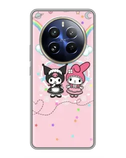 Чехол для Realme 12 Pro с картинкой «My Melody и Kuromi» Чехол для Realme 12 Pro с картинкой «My Melody и Kuromi»
