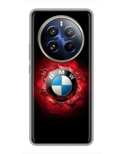 Чехол для Realme 12 Pro с картинкой «Логотип BMW — вспышка»