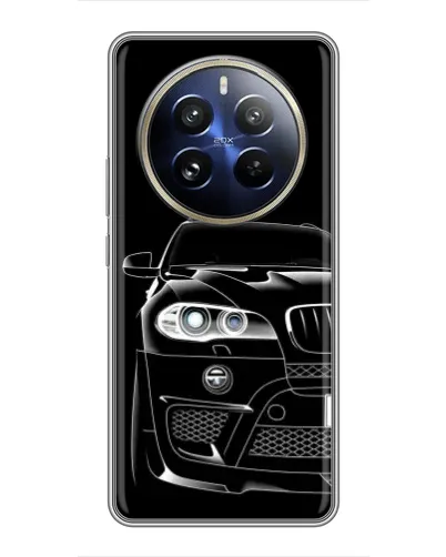 Чехол для Realme 12 Pro с картинкой «Темный силуэт BMW» Чехол для Realme 12 Pro с картинкой «Темный силуэт BMW»
