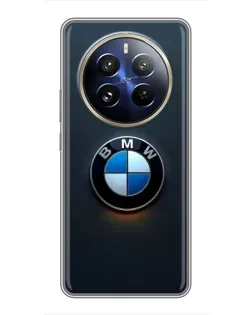Чехол для Realme 12 Pro с картинкой «Логотип BMW — минимализм»