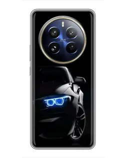 Чехол для Realme 12 Pro с картинкой «BMW — ночной взгляд»