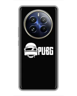 Чехол для Realme 12 Pro с картинкой «PUBG — классический лого»