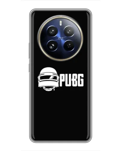 Чехол для Realme 12 Pro с картинкой «PUBG — классический лого»