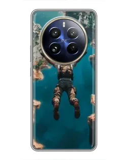 Чехол для Realme 12 Pro с картинкой «PUBG — свободное падение»