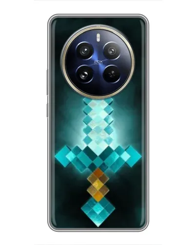 Чохол для Realme 12 Pro з картинкою «Алмазний меч неон»