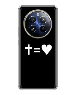 Чохол для Realme 12 Pro з картинкою «Хрест та Серце»