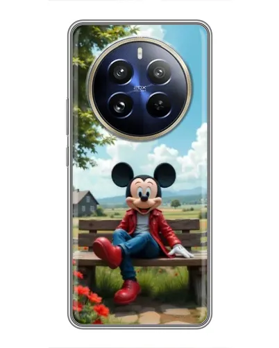 Чехол для Realme 12 Pro с картинкой «Микки на скамейке» Чехол для Realme 12 Pro с картинкой «Микки на скамейке»