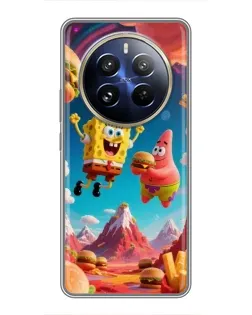 Чехол для Realme 12 Pro с картинкой «Космический фастфуд» Чехол для Realme 12 Pro с картинкой «Космический фастфуд»