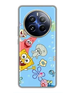 Чехол для Realme 12 Pro с картинкой «Веселые пузырьки»