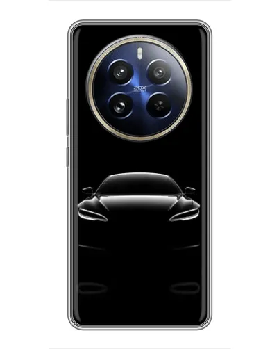 Чехол для Realme 12 Pro с картинкой «Силуэт Tesla Night» Чехол для Realme 12 Pro с картинкой «Силуэт Tesla Night»