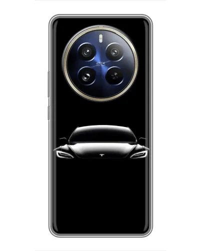 Чехол для Realme 12 Pro с картинкой «Фары Tesla Night» Чехол для Realme 12 Pro с картинкой «Фары Tesla Night»
