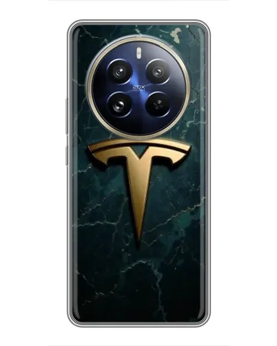 Чехол для Realme 12 Pro с картинкой «Мраморная Tesla Gold» Чехол для Realme 12 Pro с картинкой «Мраморная Tesla Gold»