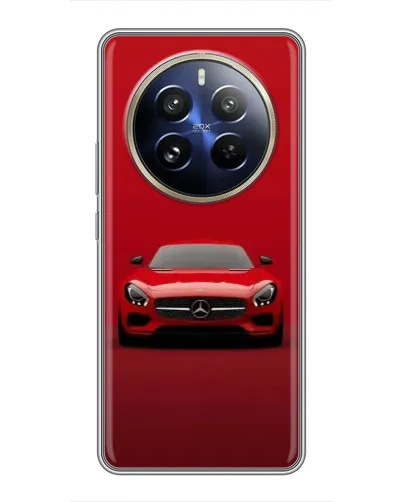 Чехол для Realme 12 Pro с картинкой «Красный Mercedes AMG»