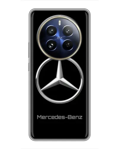 Чехол для Realme 12 Pro с картинкой «Mercedes Silver Logo»
