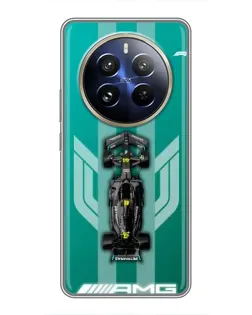 Чехол для Realme 12 Pro с картинкой «Mercedes AMG Petronas»